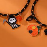 Halloween Love Magnetic Couple Rope Bracelet