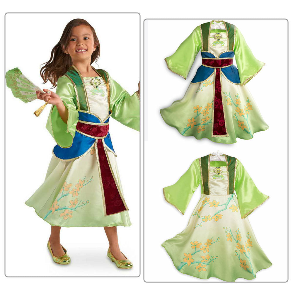 Girl's  Halloween Princess Mulan Costume