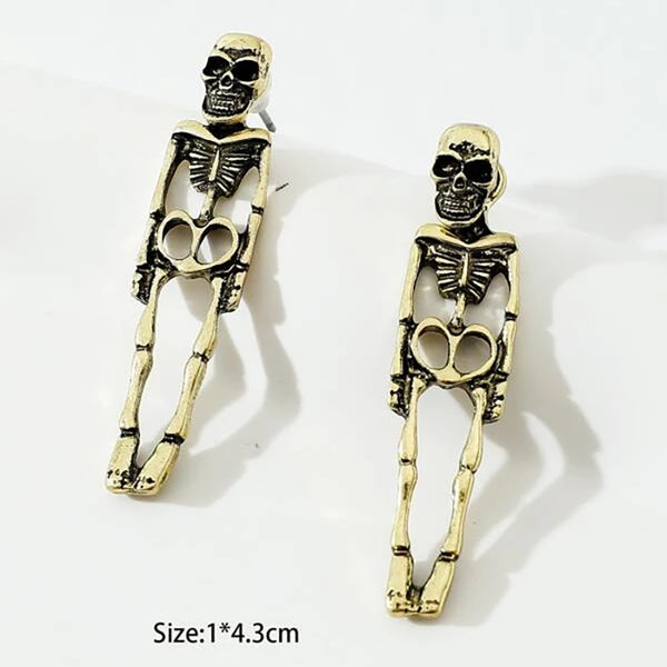 Halloween Skull Simulation Detachable Stud Earrings