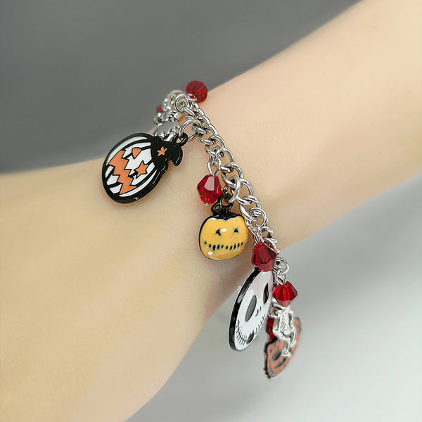 Halloween Pumpkin Skull Ghost Bracelet