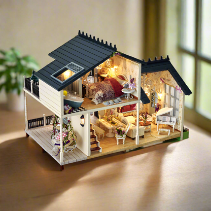 Handmade small house model assembly villa