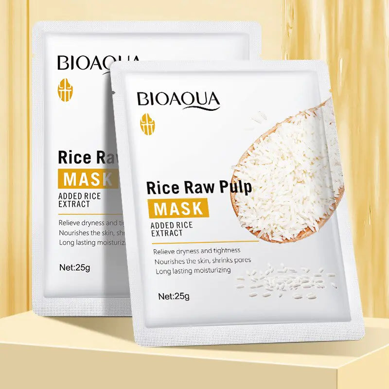 Bioaqua Face Care Sheet Masks Rice Nourishing Moisturizing - JDrop.Shop