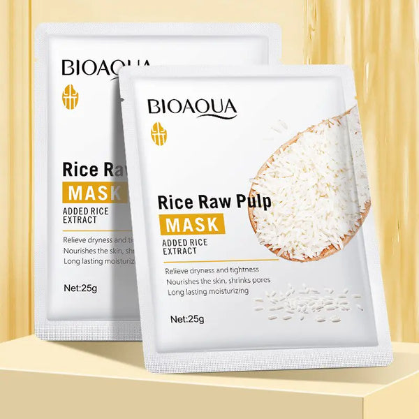 Bioaqua Face Care Sheet Masks Rice Nourishing Moisturizing - JDrop.Shop