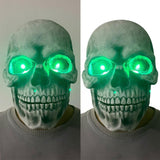 LED Halloween Skull Movable Mouth Latex Mask