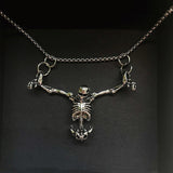 Retro Punk Halloween Skull Necklace