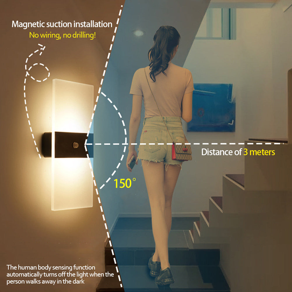 Indoor USB Charging Touch Wall Lamp