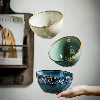 Star Sky Feeling Antique Ceramic Bowl