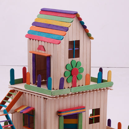 Handmade Material Popsicle Stick Models Suit