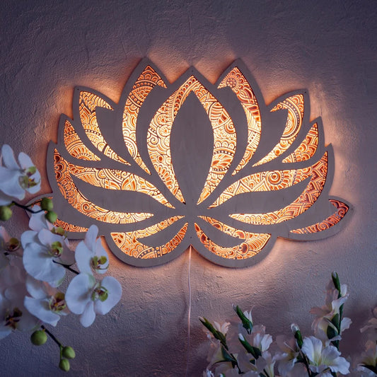 Lotus Flower Wall Light Decoration