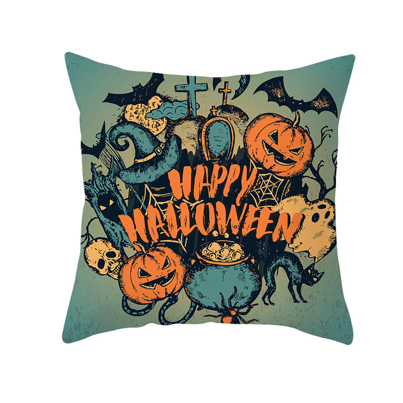 Haunted Halloween Pillow Cover