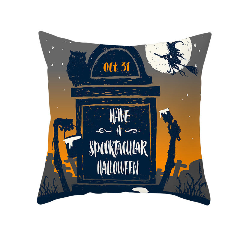 Haunted Halloween Pillow Cover