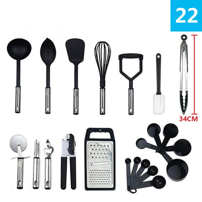 Nylon kitchenware 24-piece set stainless steel kitchen tool