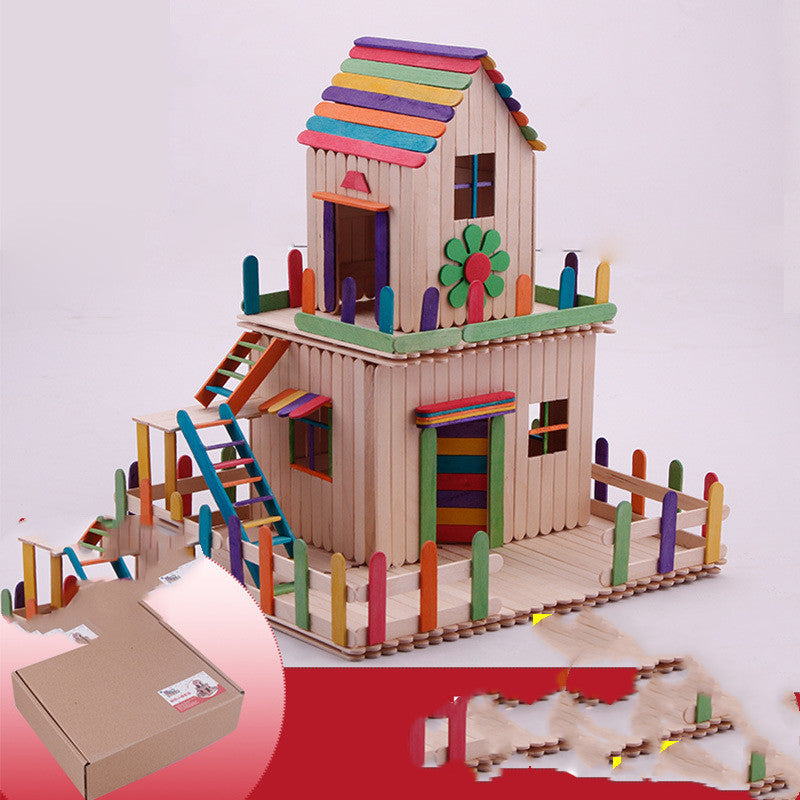 Handmade Material Popsicle Stick Models Suit