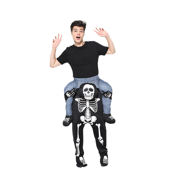 Inflatable Ride-On Skeleton Costume