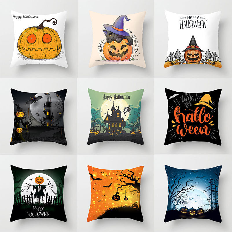 Haunted Halloween Pillow Cover