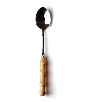 Western steak, knife, fork and spoon