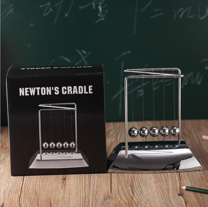 Newtons Cradle Steel Balance Ball Physics Science Pendulum Metal Craft Educational Toy Home Desk Decoration Girl Kids Toy Gift