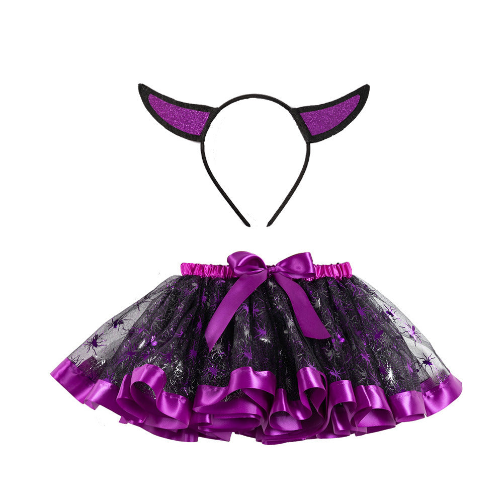 Children's Halloween Skirt & Headband