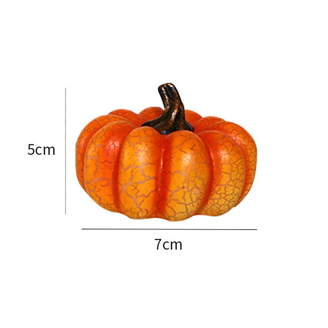 New Halloween Pumpkin Lantern Simulation Pumpkin LED Candle Lamp Resin Luminous Pumpkin