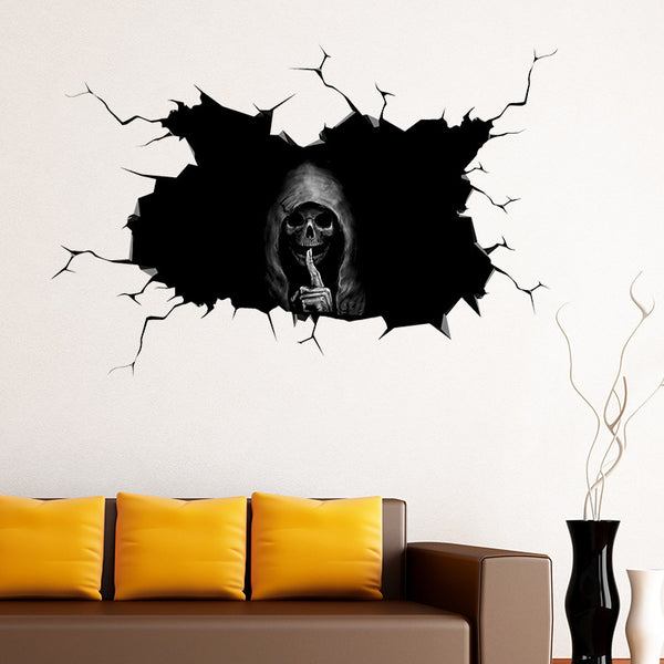 Halloween Skull Wall/Car Sticker