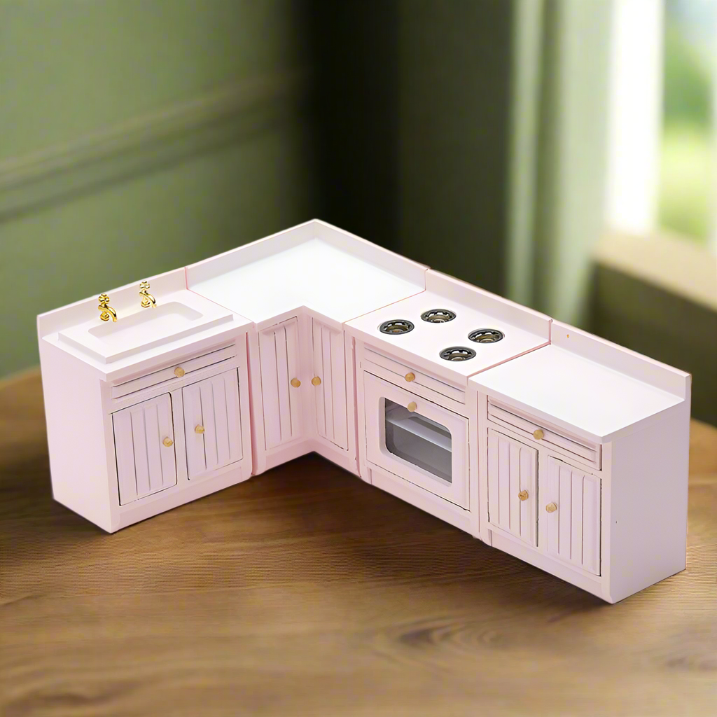 Miniature Doll House Kitchen Cabinet