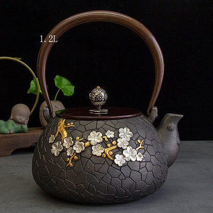 Japanese Handmade Iron Teapot Kettle Set