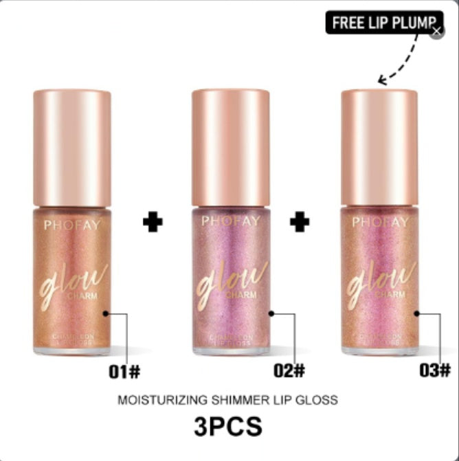 PHOFAY Moisturizing Shimmer Lip Gloss