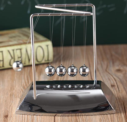 Newtons Cradle Steel Balance Ball Physics Science Pendulum Metal Craft Educational Toy Home Desk Decoration Girl Kids Toy Gift