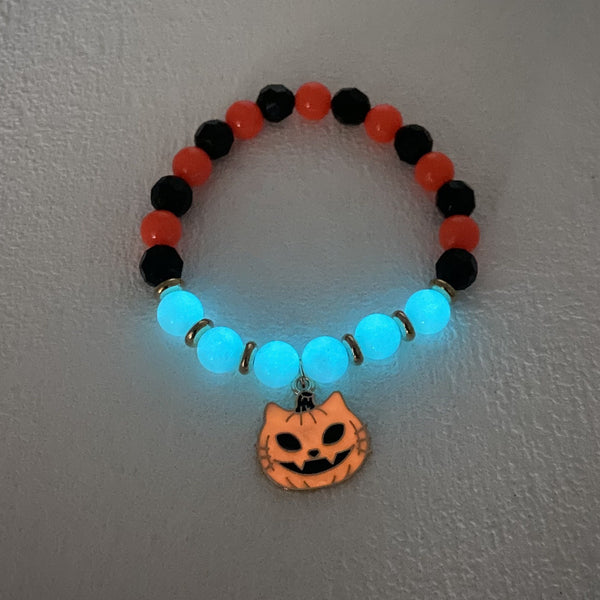 Luminous Pumpkin Ghost Halloween Bracelet