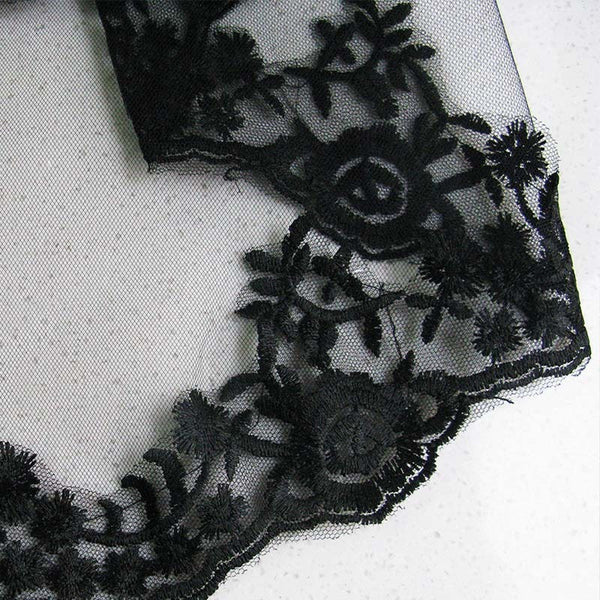 Halloween Black Lace Veil