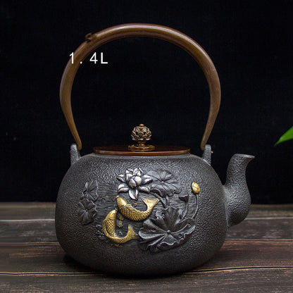 Japanese Handmade Iron Teapot Kettle Set