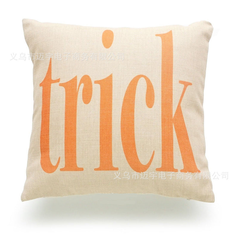 Spooky Halloween Pillow Cover