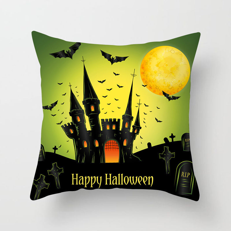 Haunted Halloween Pillow Cover