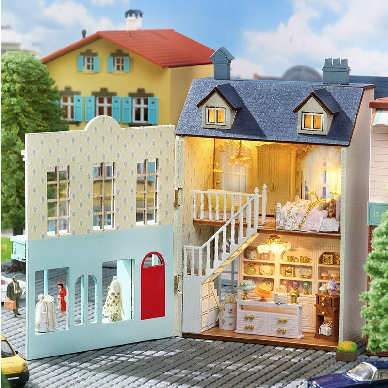 Wooden Handmade Cute Room Mini Home Series