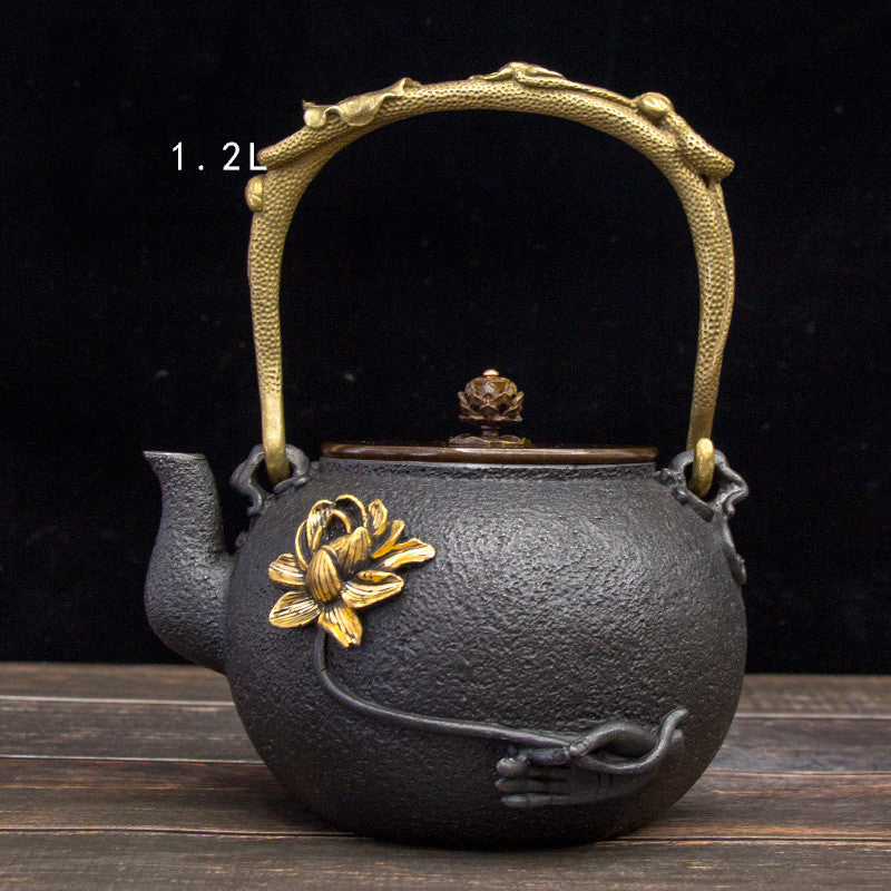 Japanese Handmade Iron Teapot Kettle Set