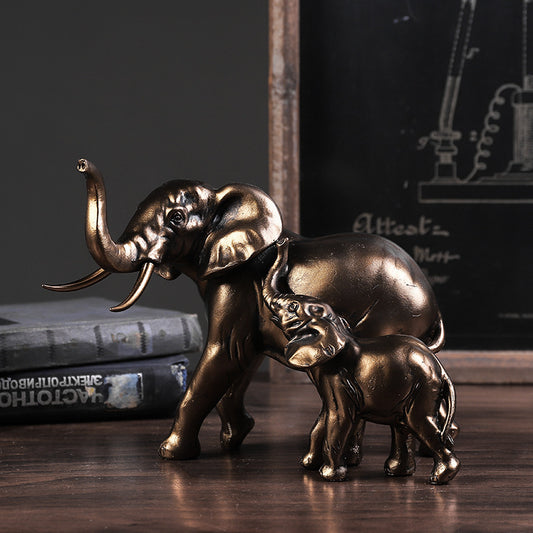 Resin American Retro Elephant Ornaments And Crafts