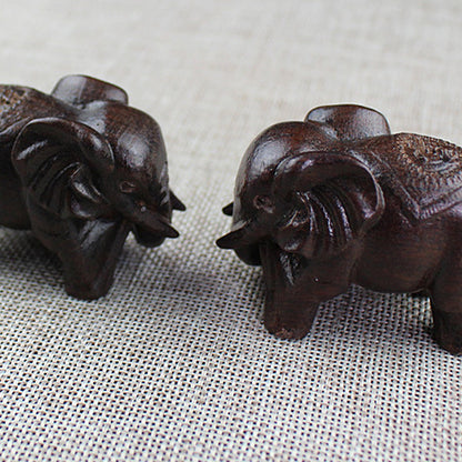 Home Office Solid Wood Elephant Ornaments