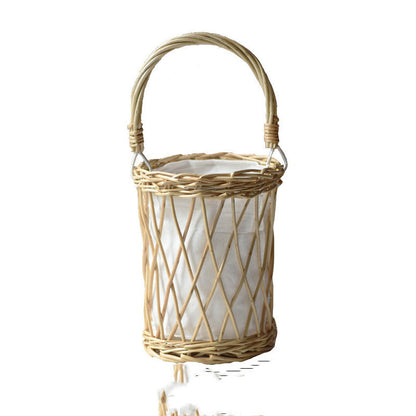 Pastoral Handmade Rattan Basket Decoration