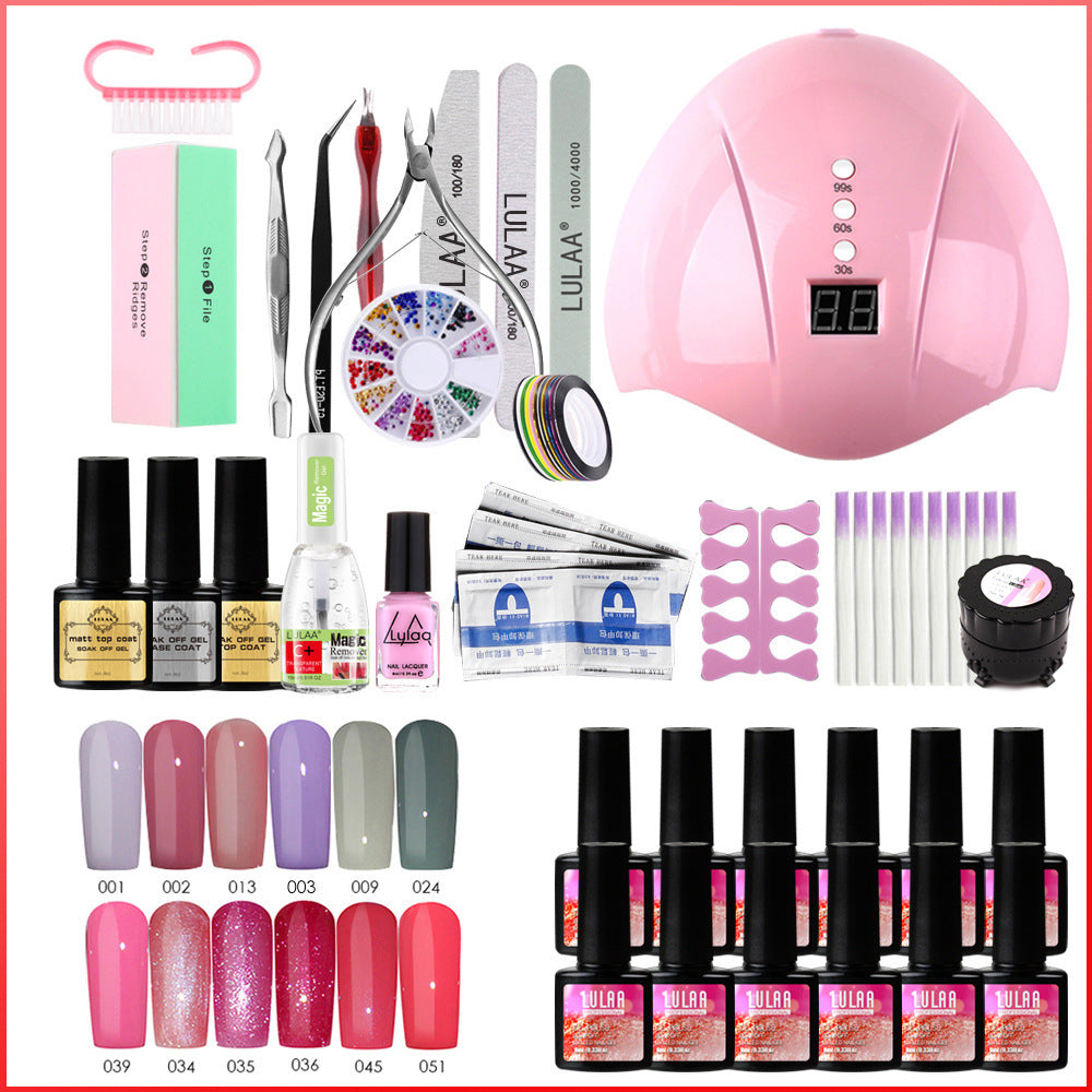 Uv Phototherapy Nail Polish Glue Nail Set