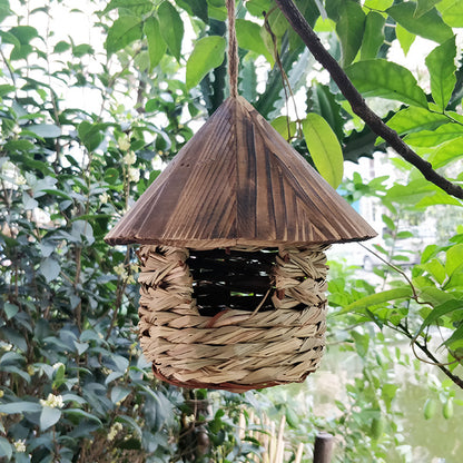 Creative Handmade Wooden BirdHouse Bird Nest Bird Feeder