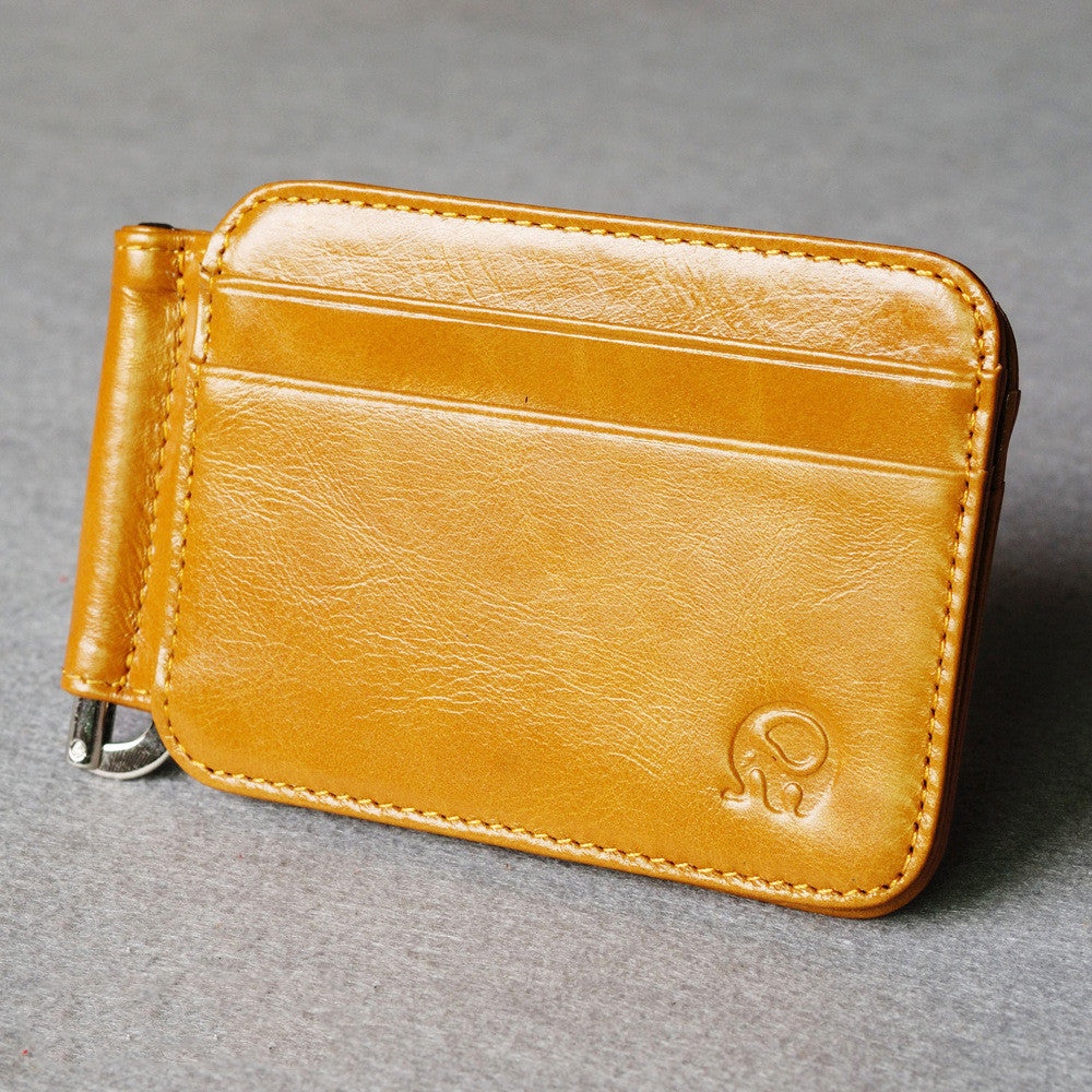 Elephant Leather Card Holder