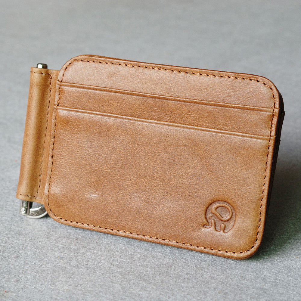 Elephant Leather Card Holder