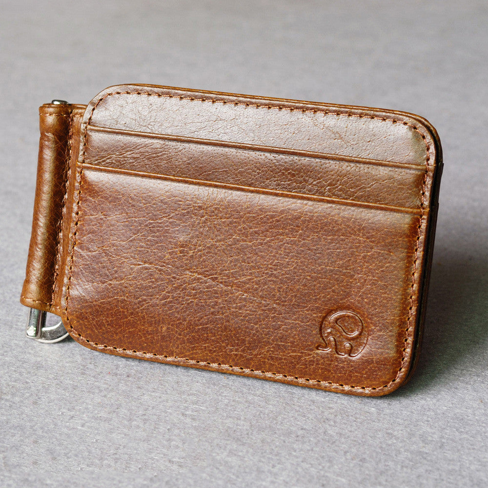 Elephant Leather Card Holder