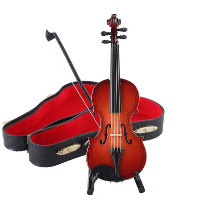 Mini Musical Instrument Handmade Violin Model Ornaments