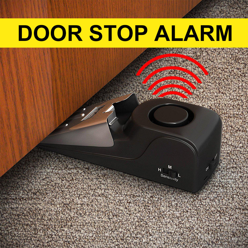 Home Security Wedge Door Stop Alarm System