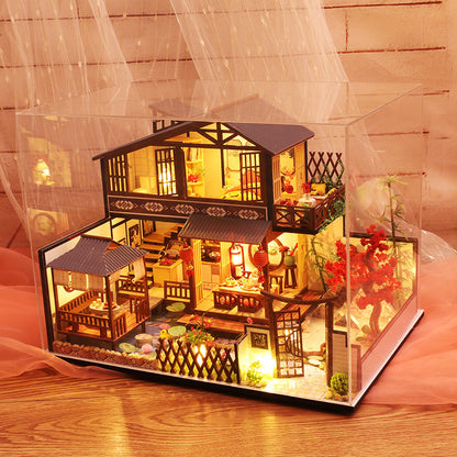 Handmade Wooden Music Box Music Box Sky City