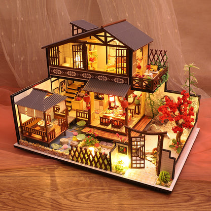 Handmade Wooden Music Box Music Box Sky City