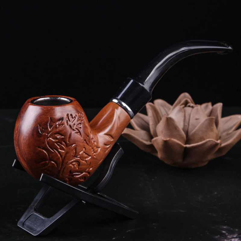 Carved Resin Bakelite Removable Pipe