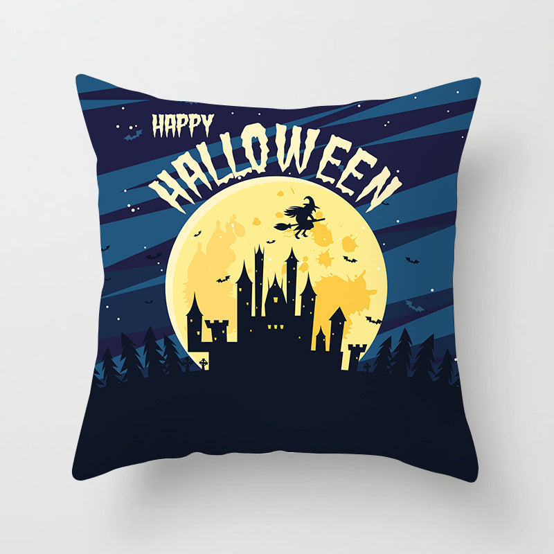 Haunted Halloween Pillow Cover