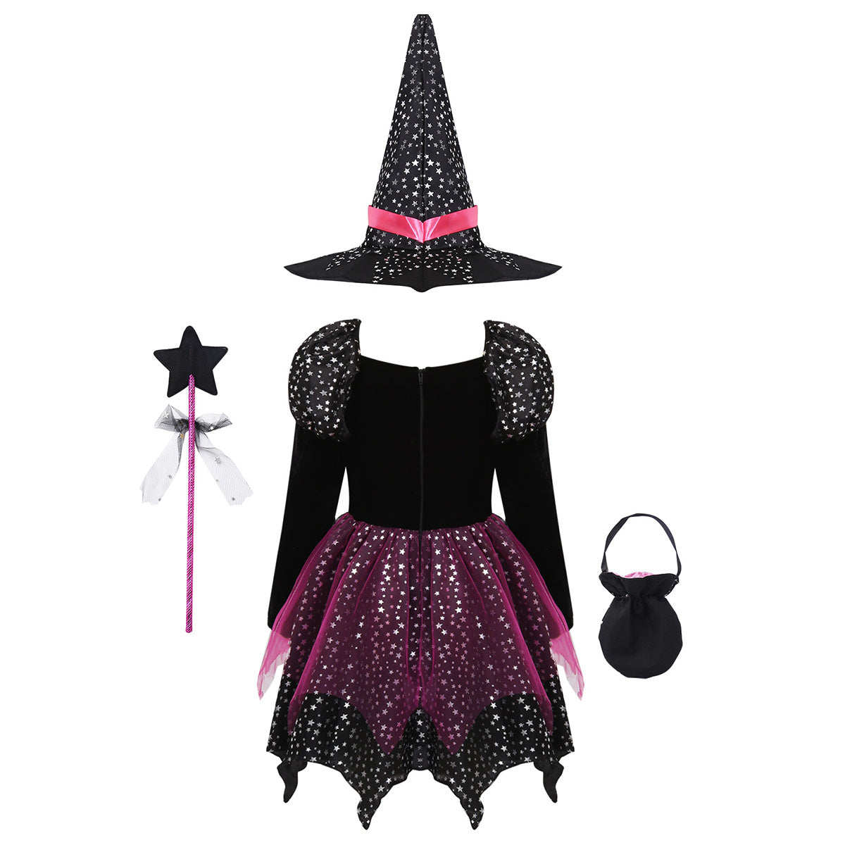 Halloween Girl's Light-Up Witch Costumes